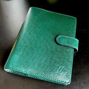 Louis Vuitton PM Agenda Epi Leather Dark Green